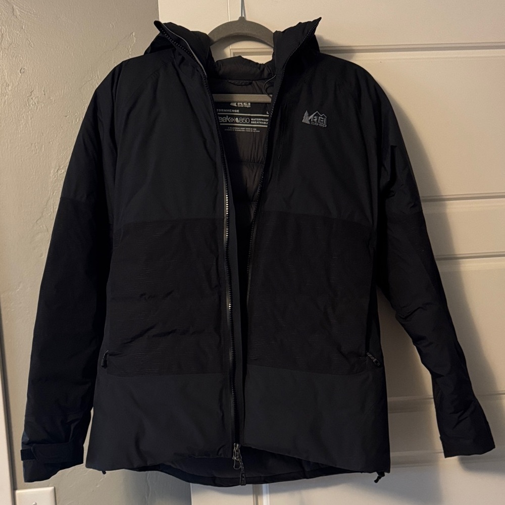 Women’s REI Stormhenge Down Black Jacket-Large